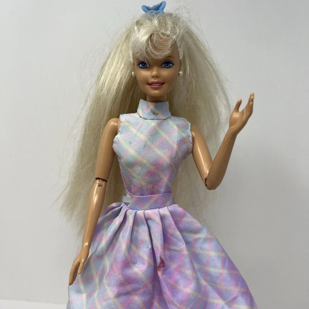 Barbie Working Out Articulated Body‎ bend hips long Blond Hair 1993